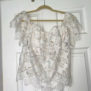 White lace blouse
